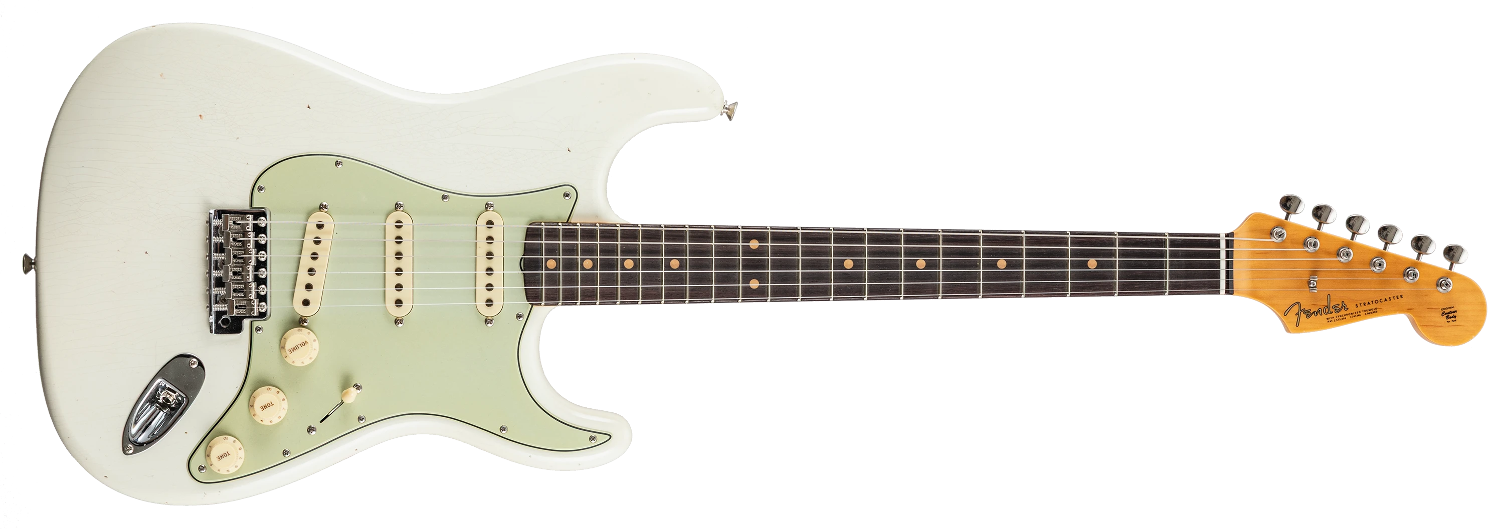 Fender Limited Edition '62 Poblano Strat Journeyman Relic Aged Olympic White